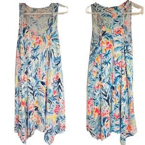 Lilly Pulitzer "Melle" Trapeze Racerback Shift Dress in 100% Pima Cotton, Sz S